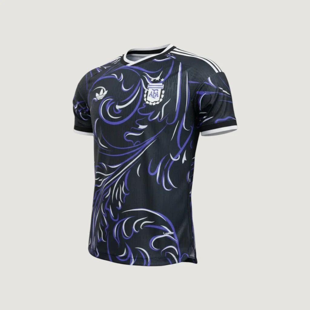 Argentine – Maillot Extérieur CDM 2026 – Noir, Violet, Blanc