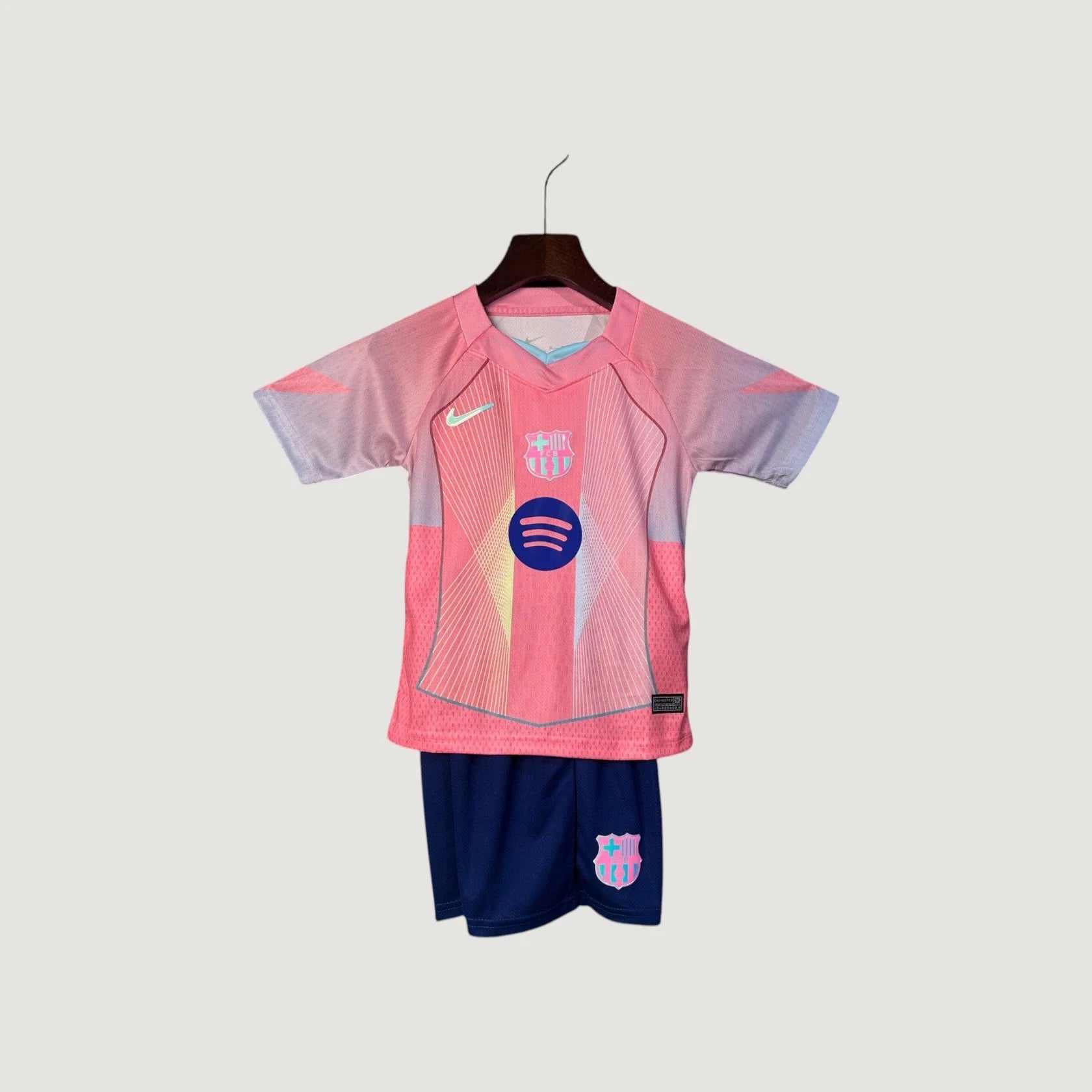 FC Barcelone – Ensemble Extérieur 25/26 Enfant – Rose & Bleu