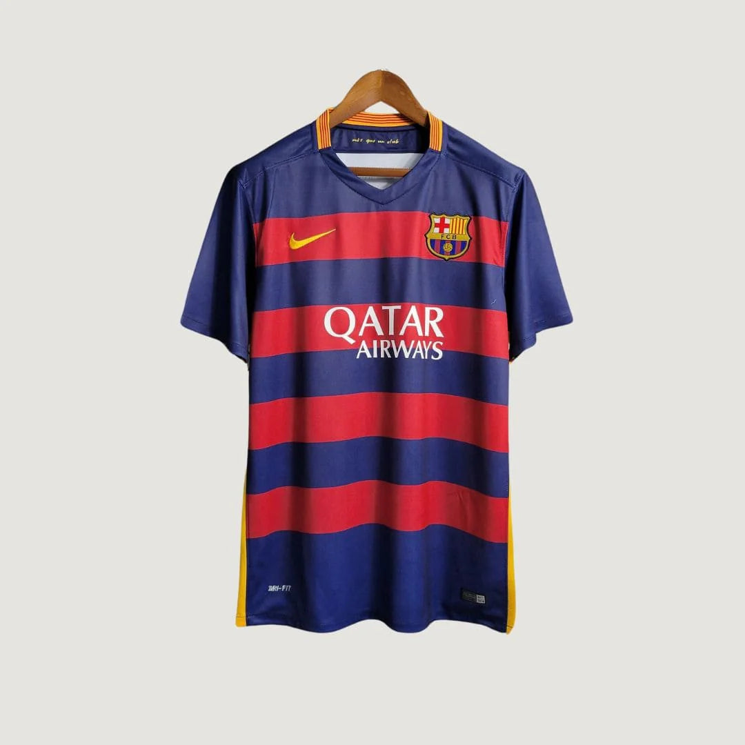 FC Barcelone - Maillot Rétro 15/16 - Bleu, Rouge