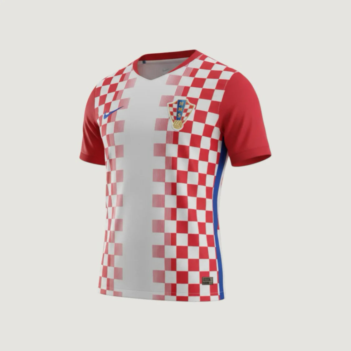 Croatie – Maillot Domicile Coupe du Monde 2026 – Damier rouge & blanc