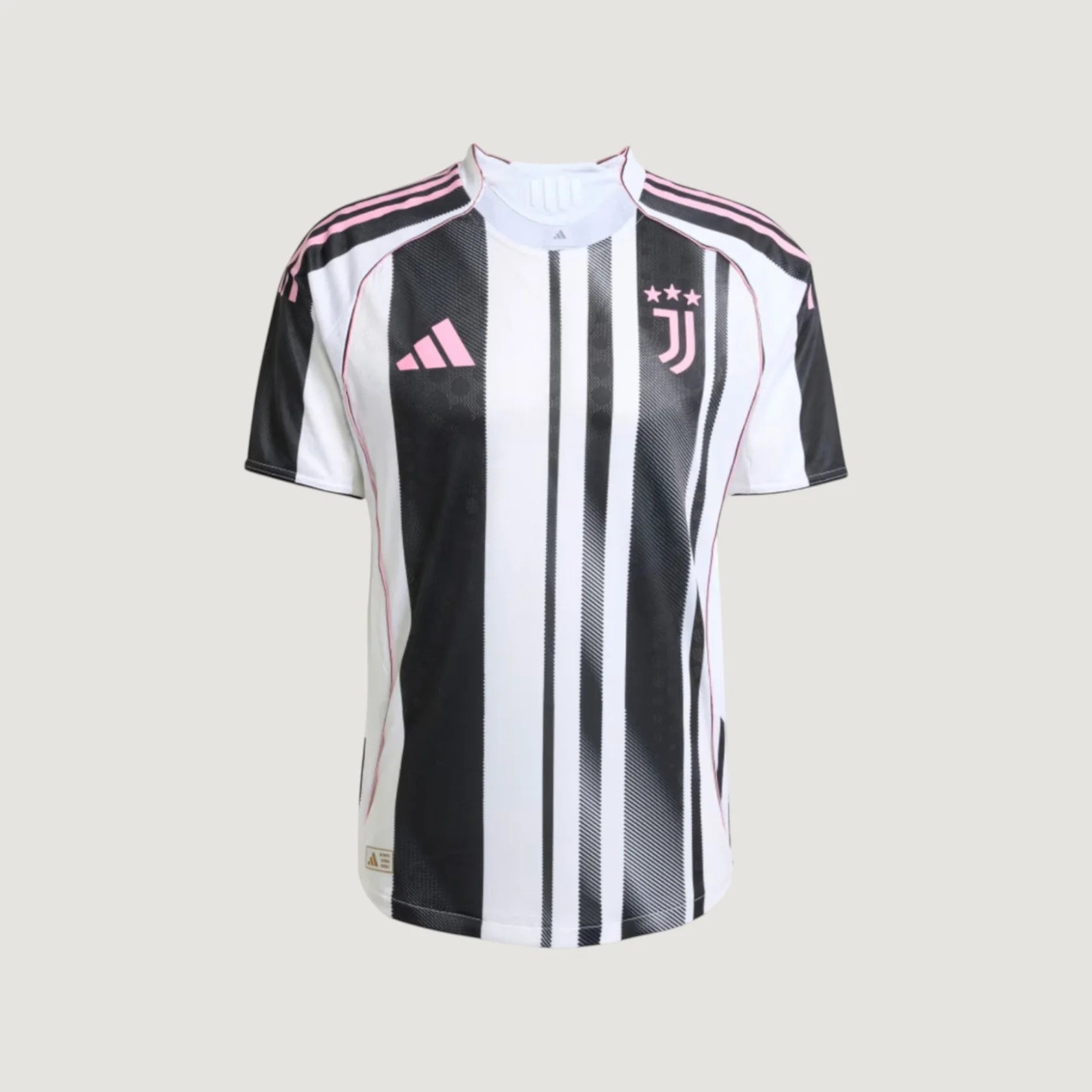 Juventus – Home Jersey 25/26 White, Black & Pink
