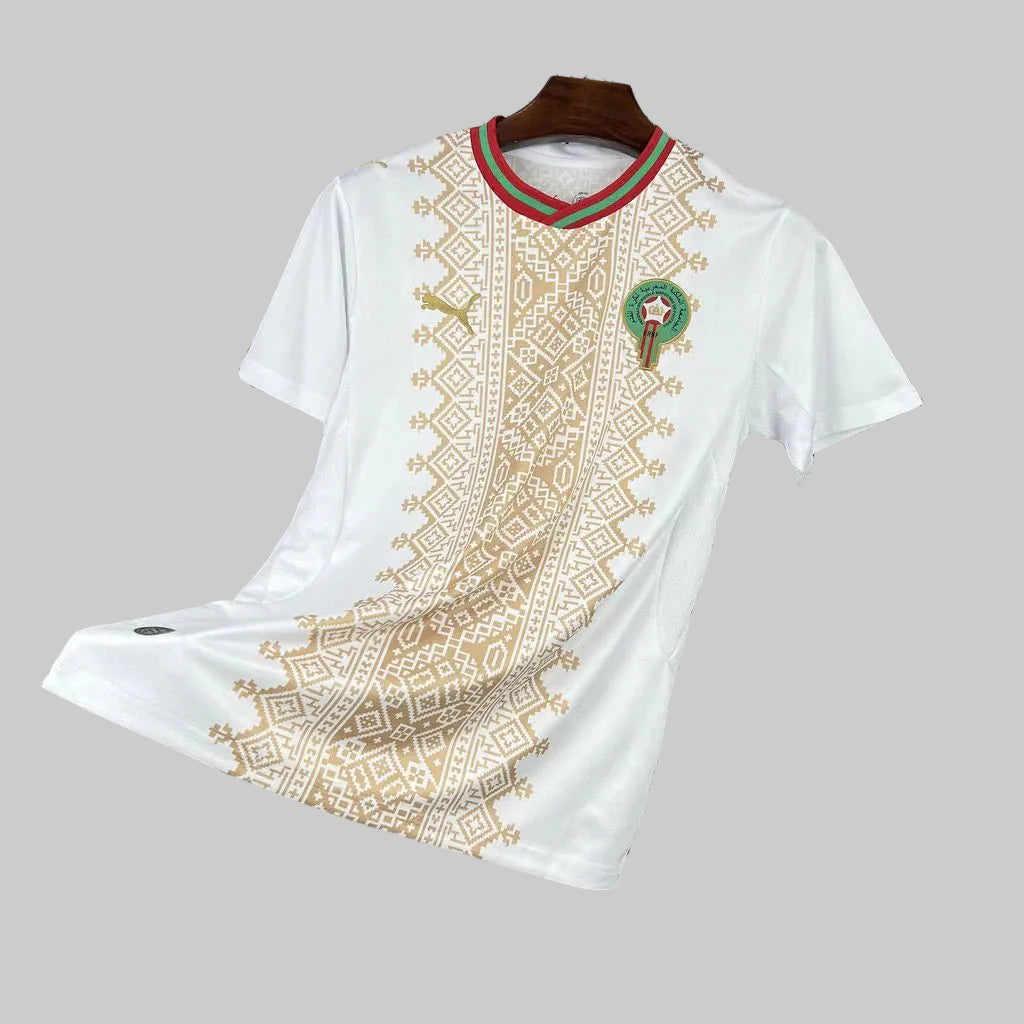 Maillot Maroc Extérieur Coupe du monde 2026 - Blanc,Or