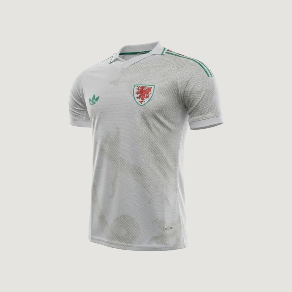 Wales – 2026 World Cup Away Kit – White, Green, Gold