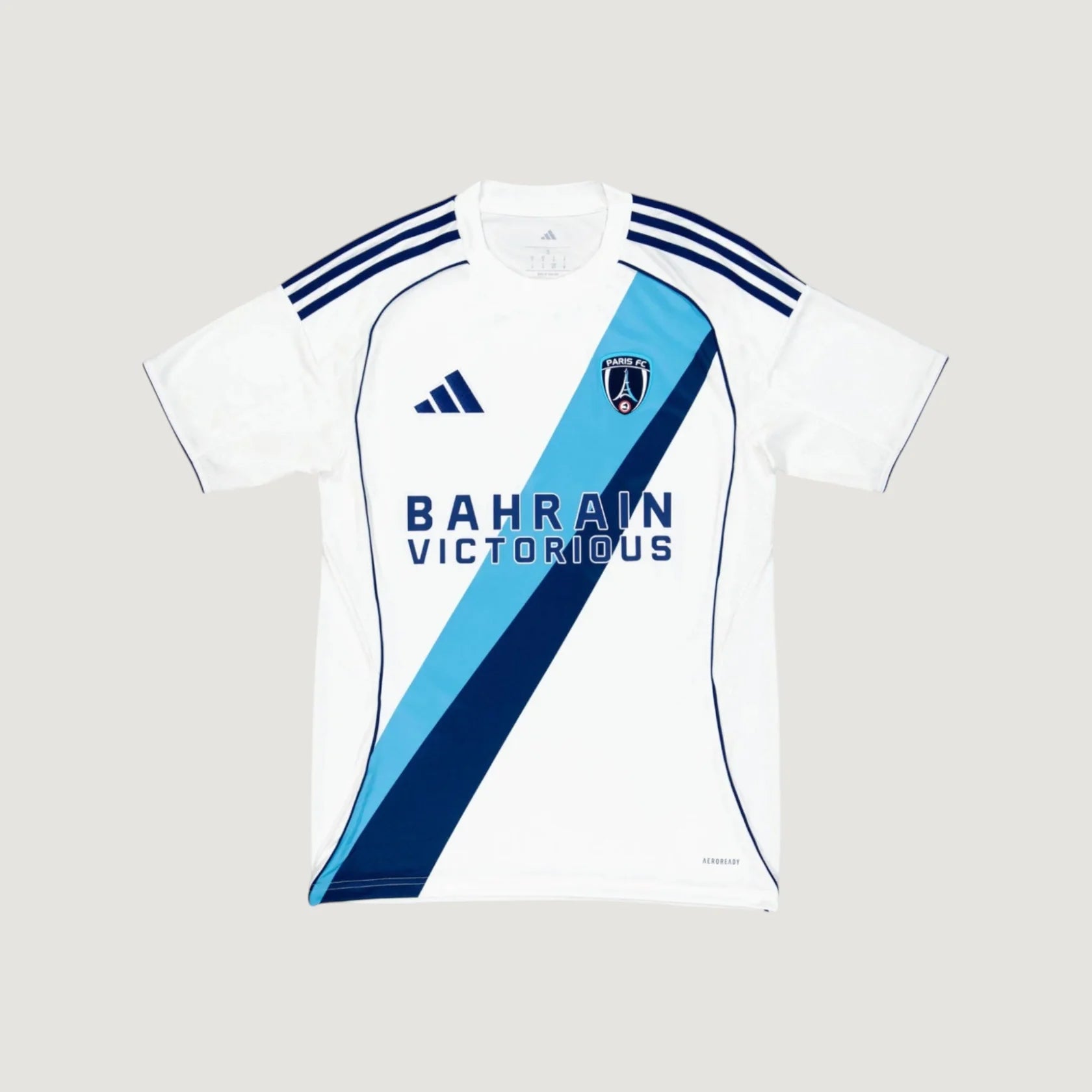 PARIS FC – Away Shirt 25/26 – White & Blue