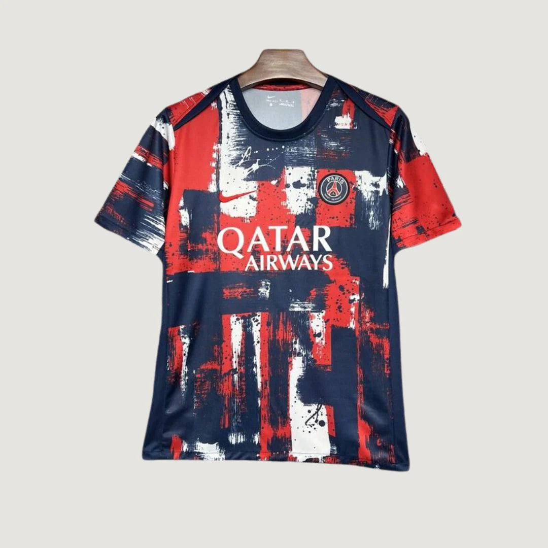 Paris Saint-Germain (PSG) - Pre-Match Jersey 24/25 - Red, Blue, White